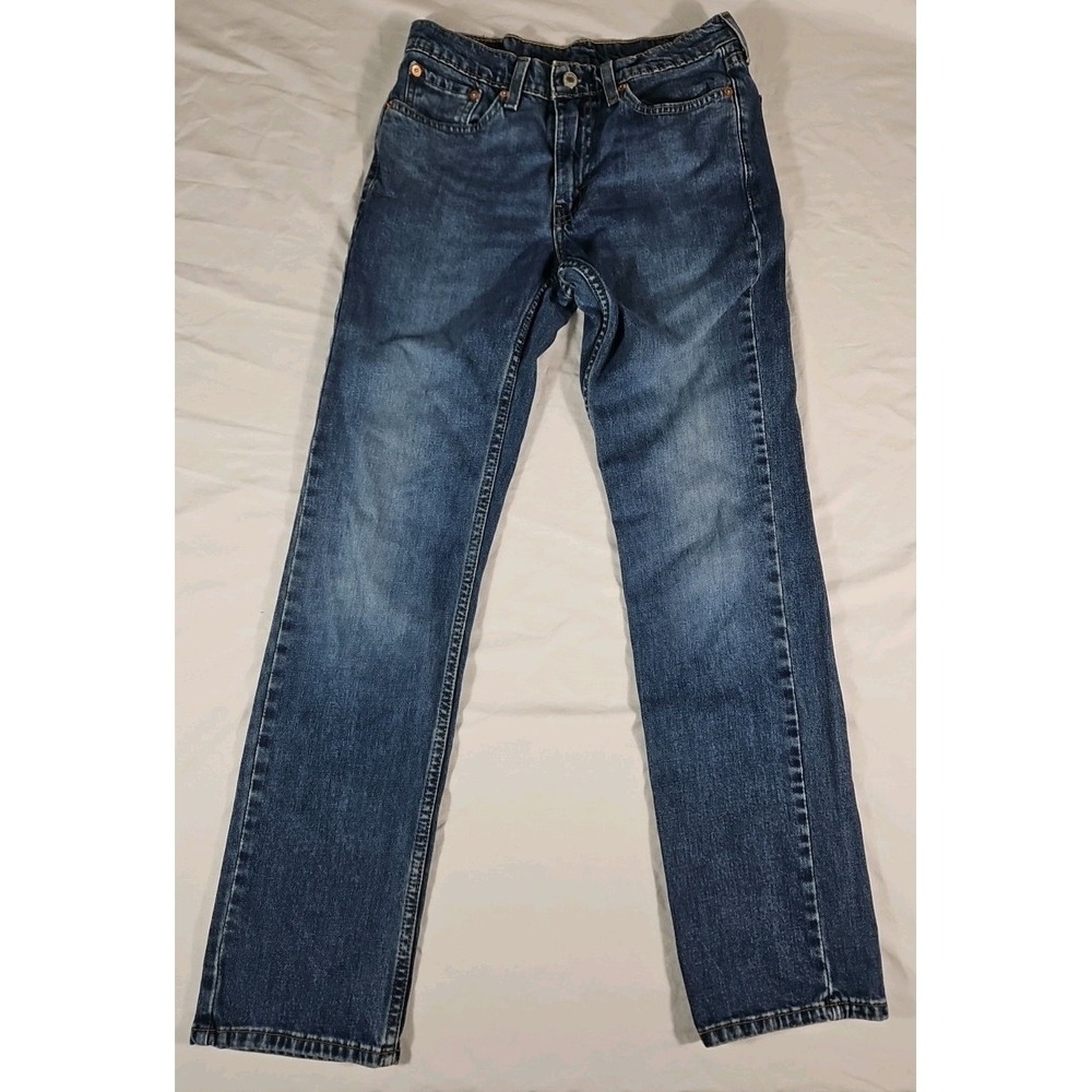 Levi's 514 Jeans Mens 29x32 Denim Straight Fit Zip Fly Blue Medium Wash